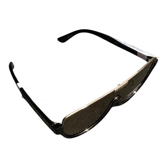Guess square frame shield avaiator black and gold frame‎ faded sunglasses new main image 10